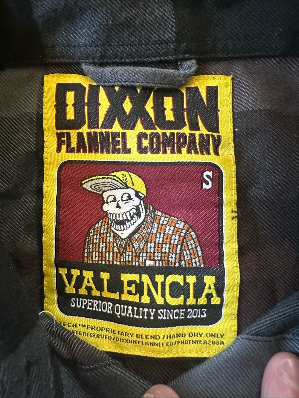 DIXXON Valencia Yellow and Maroon Label Patch